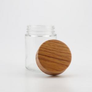 Плоская деревянная крышка CR Цветочная стеклянная банка - Safecare