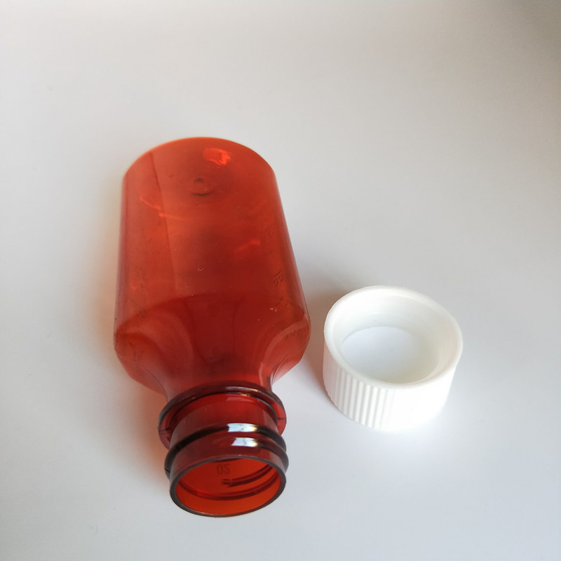 2oz 60мл лекарственное животное жидкая овальная бутылка с детской стойкой крышкой